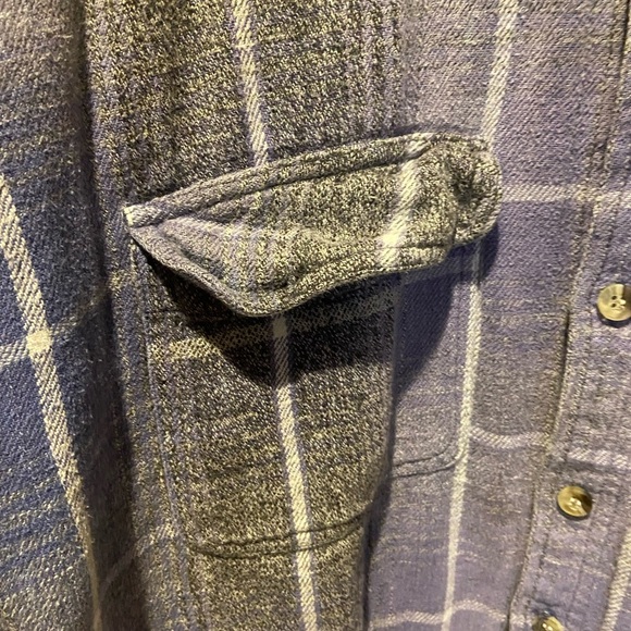 Vintage 90s Plaid Button Up Shirt Mens Large Protest Purple Grunge Nirvana - Picture 4 of 14